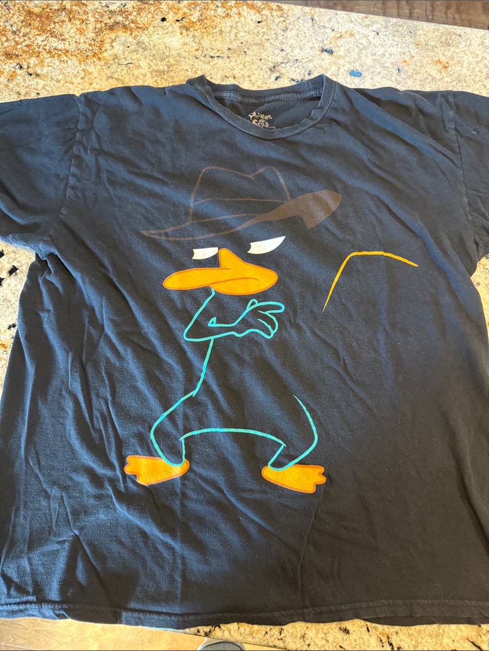 Black Perry the Platypus Graphic Tee - Men